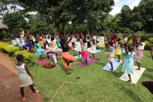 Yoga with the Teen Girls