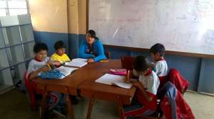 New teacher assistant Elizabeth in Peru