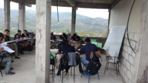 Classes in the Phoenix College in Honduras
