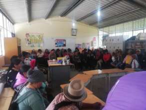 Ecuador parents discussing reforestation