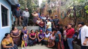 Parent meeting in Guatemala