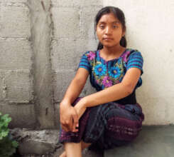 Girls in further education in Guatemala