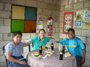 Our three teachers in Santa Maria