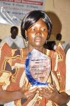 Evelyn, Women 4 Peace award recipient, 2013