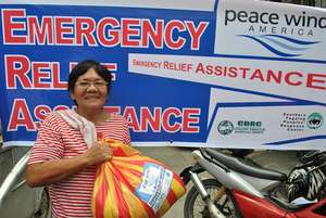 Relief supplies distributed in San Pedro, Laguna