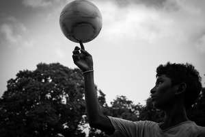 A child from SCSTEDS Football team
