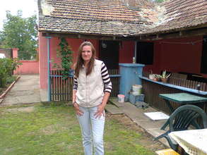 Aleksandra in the yard