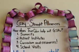 Gay/Straight Alliance Meeting with youth