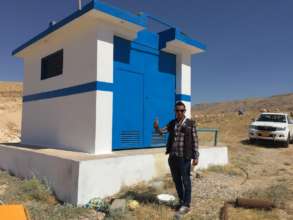 A well being repaired in eastern Mosul