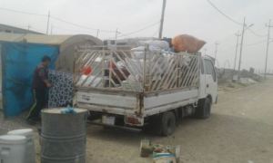 Families leaving Mamilian IDPs Camp
