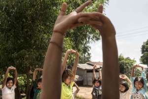 Stretching!  Photo: Minzayar