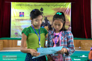 Girls from different regions working together