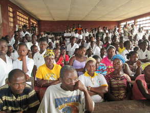 Audience of over 300 at the Dorithy Cooper School.