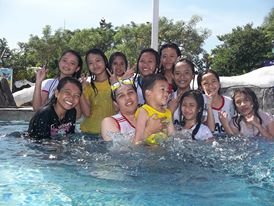 Having fun after the exam.