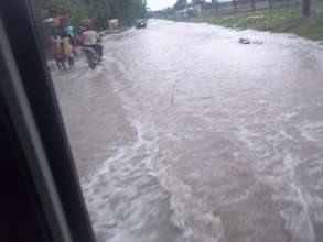Flooded street