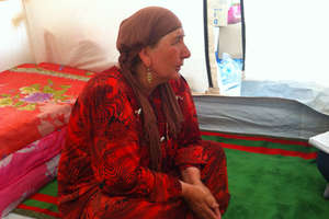 Syrian woman living in a ShelterBox tent