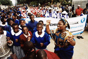 Supporting leadership and girls clubs in Zimbabwe