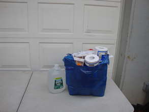 And it all fits in a blue bag.