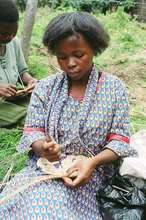 Weaving a basket
