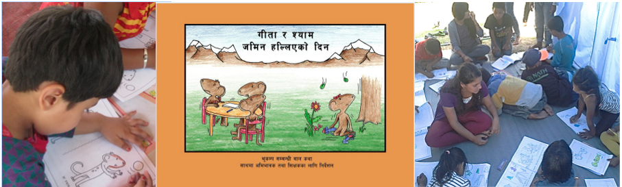 Little mice help Nepali children heal from trauma.