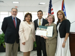 Recognition from the Puerto Rico government