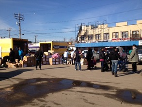 Preparation for Food Distribution in the Rockaways