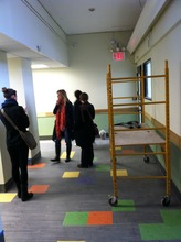 Almost ready for toys, books, and children...