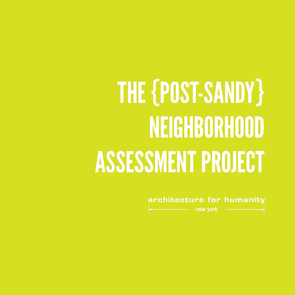 Hurricane Sandy Reconstruction