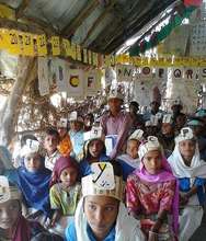 The school in hut