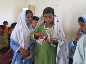 Nirmila (the student in middle)