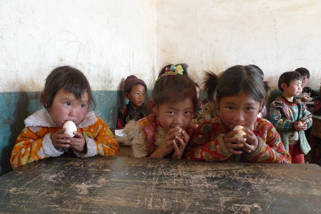 An egg a day for kids in rural China