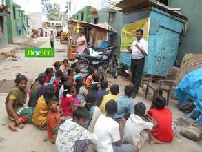 CHILD LINE AWARENESS AT NAYANDAHALLI, BANGALORE