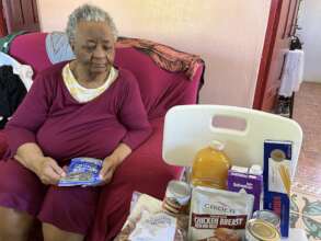 Groceries delivered to participant