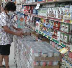 Participant at the supermarket