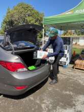 Volunteer delivery Bank Food activity