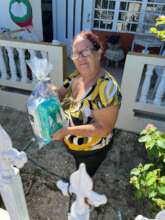 Participant #1 with prevention kit