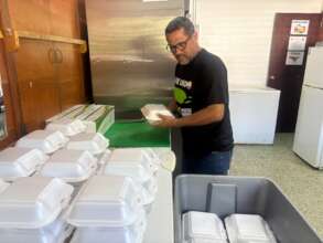 Driver packaging meals