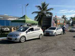 Distribution with PR Food Bank