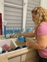 Housekeeper at the kitchen