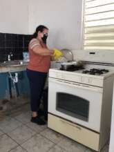 Housekeeper cooking