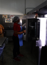 Cook preparing the meals