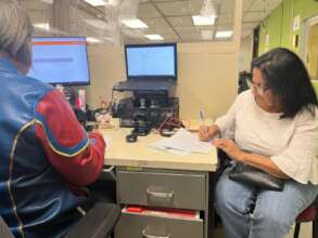 Participant at a government office