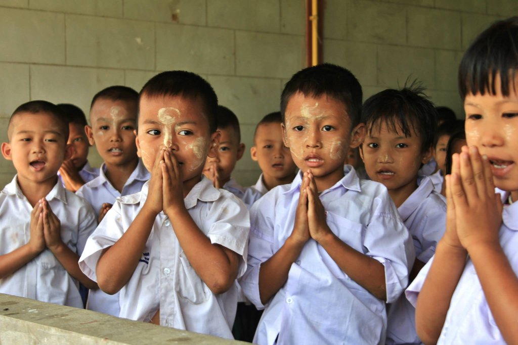 Children at school in Mae Sot