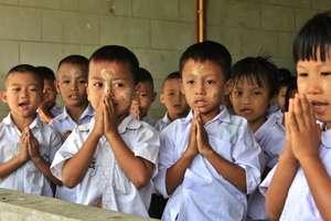 Children at school in Mae Sot