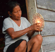 14. Ena burning hot pad "champoso" (loose fibers)