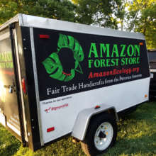 Amazon Forest Store trailer at Romp music festival