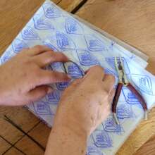 Rubber stamp templates for making butterfly wings