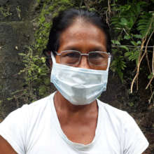 Bora artisan Angela in Iquitos seeking treatment