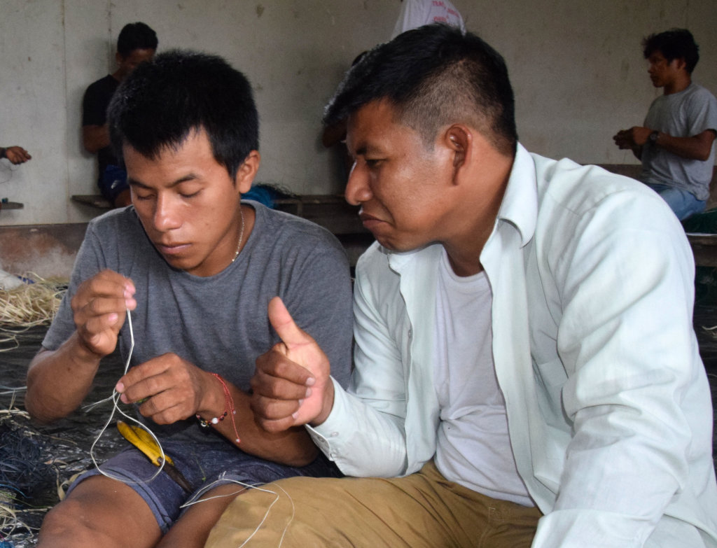 Edson giving thumbs up affirmation to new artisan