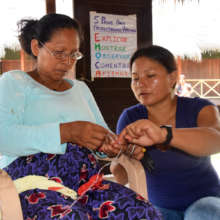 Estelita and Deisa at Artisan Facilitator workshop